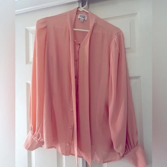Unique Vintage Light Pink Gwen Blouse - Picture 3 of 5